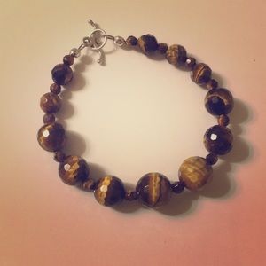 Faceted Tiger’s Eye Bracelet